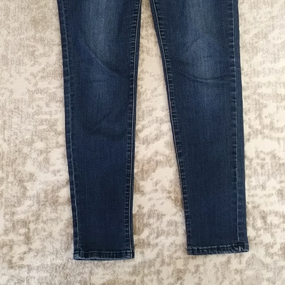 Kensie Knockout Distressed Skinny Jeans 8 / 29 Blue - Picture 8 of 16